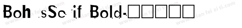 BohusSerif Bold字体转换
